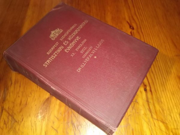 Budapest sz�kesf�v�ros statisztikai �s k�zigazgat�si �vk�nyve 1932