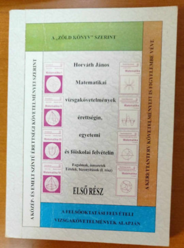 Matematikai vizsgakvetelmnyek rettsgin, egyetemi s fiskolai felvtelin I. - Fogalmak, ismeretek