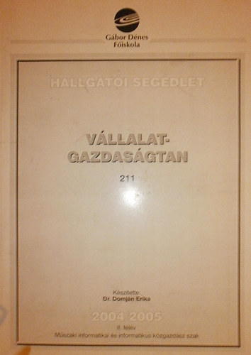 Vllalkozsgazdasgtan 211-hallgati segdlet