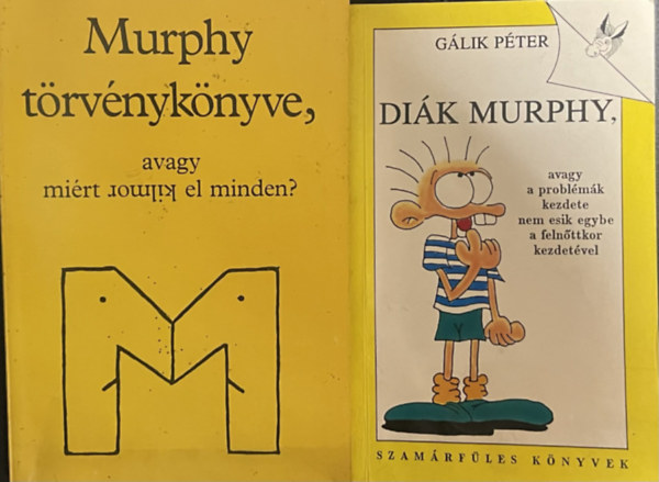2 db Murphy k�tet: Di�k Murphy - Murphy t�rv�nyk�nyve