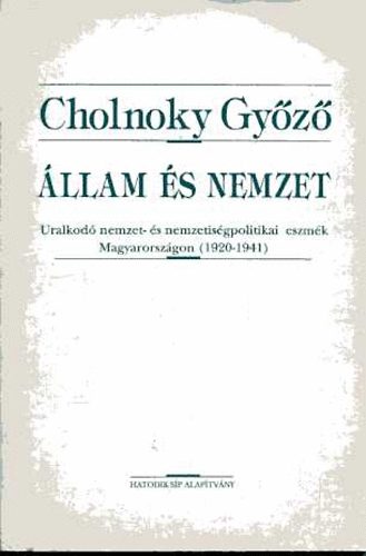 Cholnoky Gyz - llam s nemzet