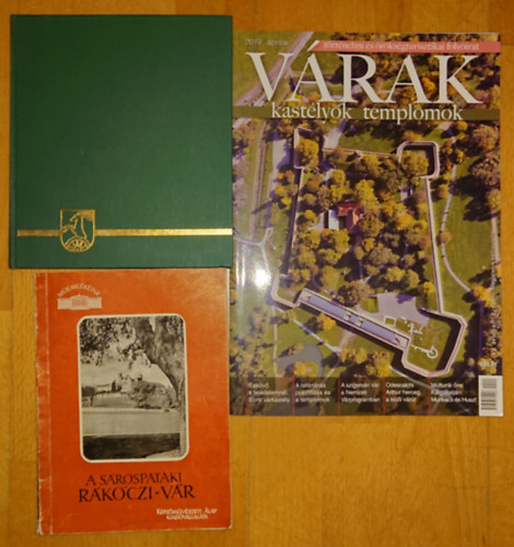 2 könyv magyarország törtéénelmi váeairól ajándék Várrak, kastélyok, templomok magazinnal: Esztergom hadikrónikája, A sárospataki Rákóczi-vár