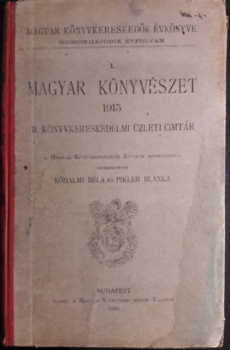 Magyar knyvszet 1915
