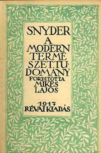 Snyder - A modern termszettudomny