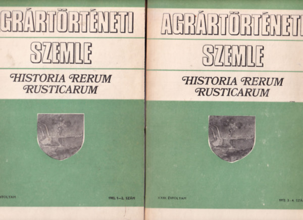 Agrrtrtneti Szemle 1982/1-2. s 1982/3-4. szmok (2 ktet, teljes)