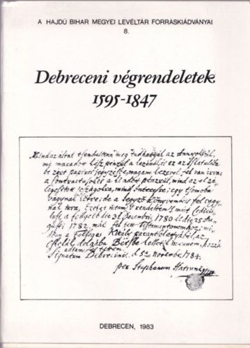 Debreceni vgrendeletek 1595-1847