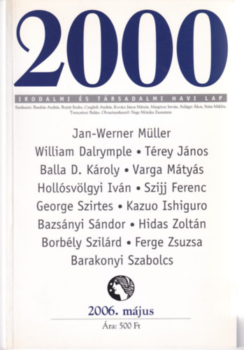 2000 Irodalmi s Trsadalmi Havi Lap - 2006. Mjus
