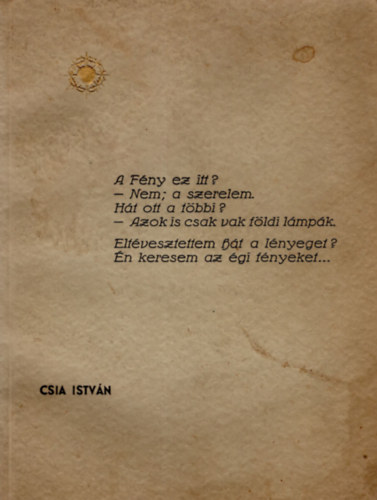 Versek - A f�ny ez itt?