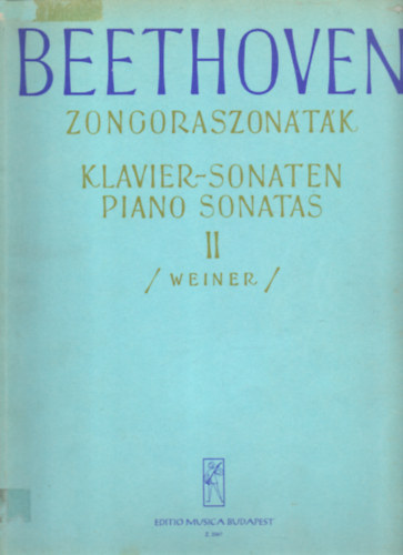 Weiner Le Ludwig van Beethoven - Zongoraszontk I-III.
