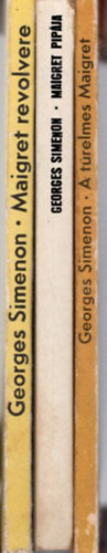 3 db Georges  Simenon: A trelmes Maigret + Maigret pipja + Maigret revolvere