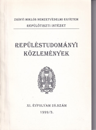 Replstudomnyi kzlemnyek XI. vfolyam 28. szm 1999/3.