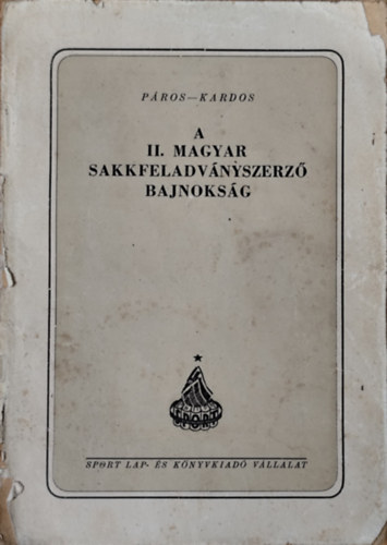 A II. magyar sakkfeladv�nyszerz� bajnoks�g 1951-1952.