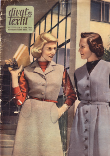 Divat s Textil III. vfolyam, 8. szm. 1953 augusztus-szept.