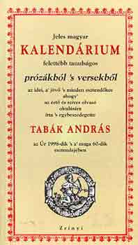 Tabk Andrs - Jeles magyar kalendrium przkbl 's versekbl