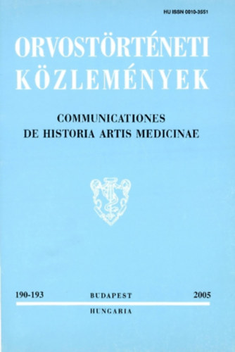 Orvost�rt�neti k�zlem�nyek 190-193, 2005