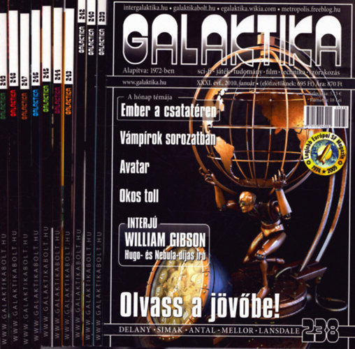 Galaktika 2010. XXXI. vfolyam janur-mrcius, mjus-december (238-240., 242-249.)