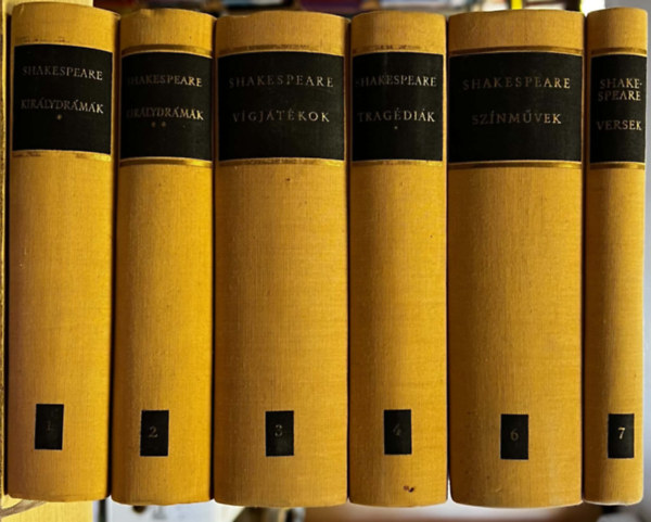Shakespeare �sszes m�vei I-VII. (hi�nyzik az V. k�tet)
