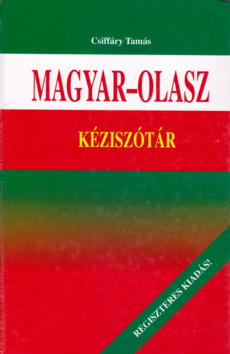 Magyar-olasz k�zisz�t�r (regiszteres kiad�s)