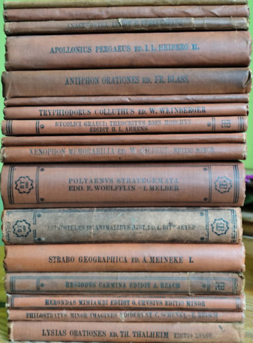 Bibliotheca Teubneriana - 7. k�nyvcsomag (17 k�tet) (g�r�g-latin nyelven)