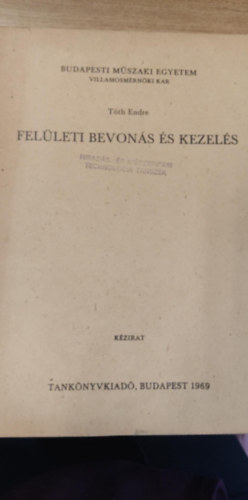 Felleti bevons s kezels kzirat