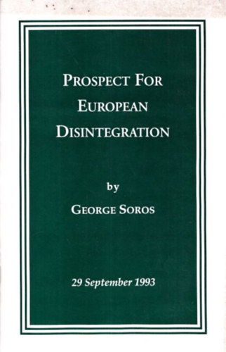 Prospect for European Disintegration