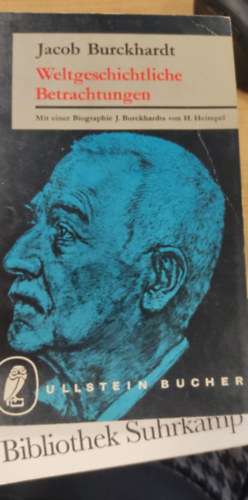 Weltgeschichtliche Betrachtungen (Világtörténelmi megfontolások német nyelven)