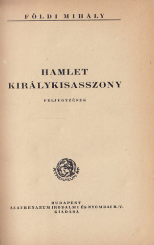 Hamlet-Kirlykisasszony