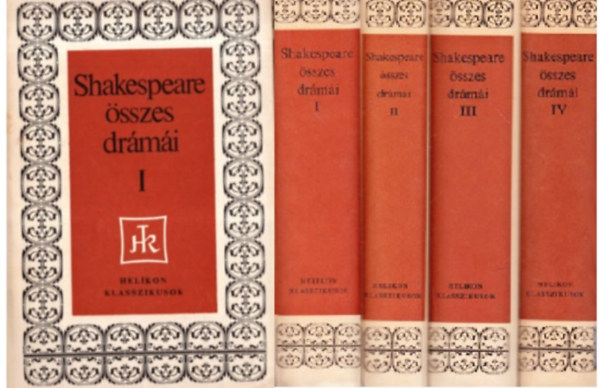 William Shakespeare sszes drmi I-IV. (Kirlydrmk, Vgjtkok, Tragdik, Sznmvek)
