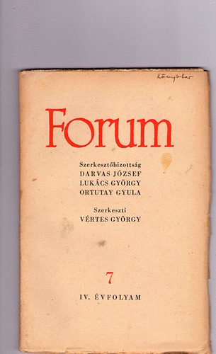 Forum (folyirat) 1949 jlius