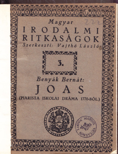 Joas (Piarista iskolai drma 1770-bl)