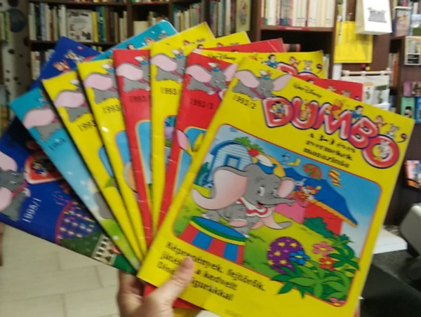 8 db Dumbo magazin 1993/2, 3, 4, 9, 10,11, 1994/12, 1995/1 - szórványszámok