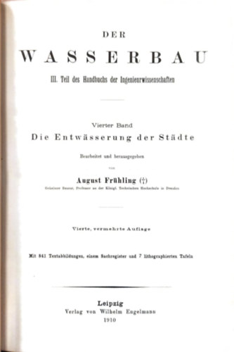 August Frhling - Der Wasserbau III. Teil des Handbuchs der Ingenieurwissenschaften (4)
