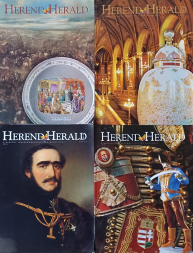 4 db Herend Herald  A Herendi Porcelnmanufaktra Magazinja 2001/I., 2001/II.,  2001/III., 2002/I. szmok