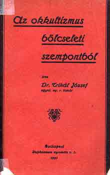 Az okkultizmus blcseleti szempontbl