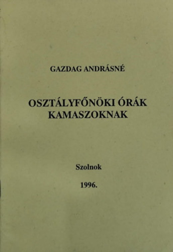 Osztlyfnki rk kamaszoknak