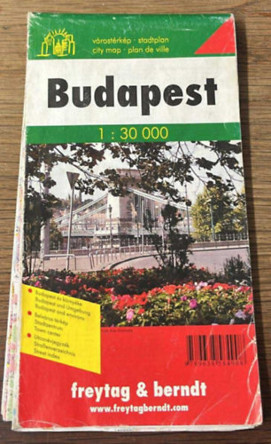 Budapest vrostrkp 1:30 000 - 2003 -as