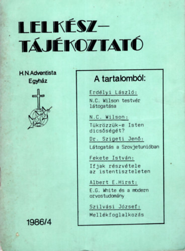Dr Erdlyi Lszl - Lelksz-tjkoztat 1986/4