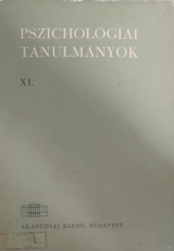 Pszicholgiai tanulmnyok XI.