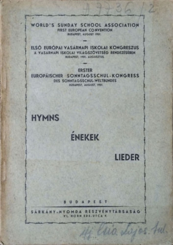 Hymns - Énekek - Lieder