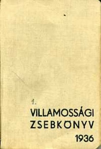 Villamossgi zsebknyv 1936