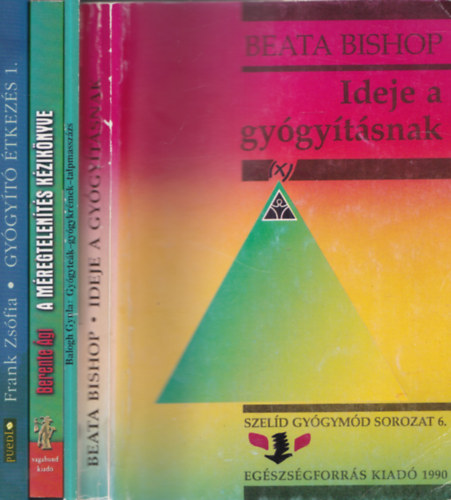 4 db. termszetgygyszati knyv (Ideje a gygytsnak + Bogumil: Az ngygyts mvszete + A mregtelents kziknyve + Gygyt tkezs 1.)