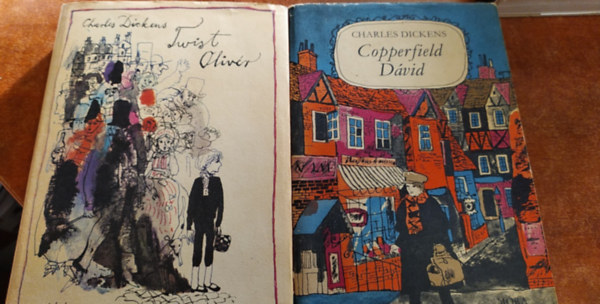 2 db Dickens knyv:Oliver Twist+Coppelfield Dvid