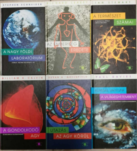 A nagy fldi laboratrium + A gondolkod agy + utazs az agy krl + Az emberisg eredete + A termszet szmai + Egyedl vagyunk a vilgegyetemben?