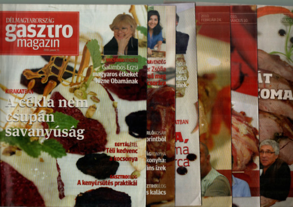Dlmagyarorszg Gasztro magazin 2010. vfolyam. -(25 db)