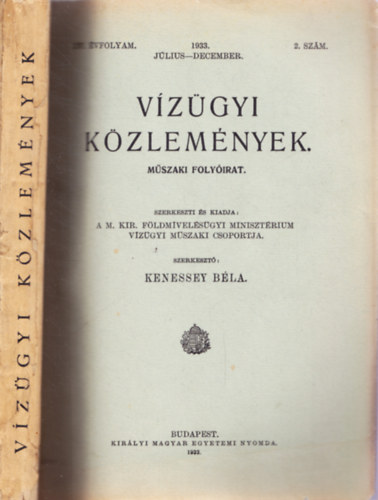 Vzgyi kzlemnyek XV. vf. 1933. jl.-dec. 2. szm