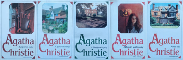 5 db Agatha Christie krimi: Ellopott gyilkossg + A Sittaford-rejtlyA Sittaford-rejtly + Ferde hz + A fogorvos szke + A gyllet rltje