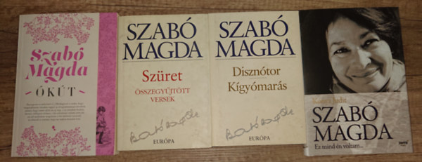 3 reg�ny Szab� Magd�t�l �s egy k�tet r�la aj�nd�kba: Diszn�tor/ K�gy�mar�s, �k�t + Szab� Magda - Ez mind �n voltam