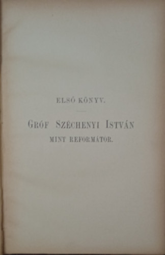 Grf Szchenyi Istvn nemzeti politikja