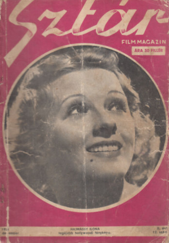 Szt�r - Film, sz�nh�z, divat �s m�v�szeti magazin - II.�vf. 12.sz�m (1938. december)