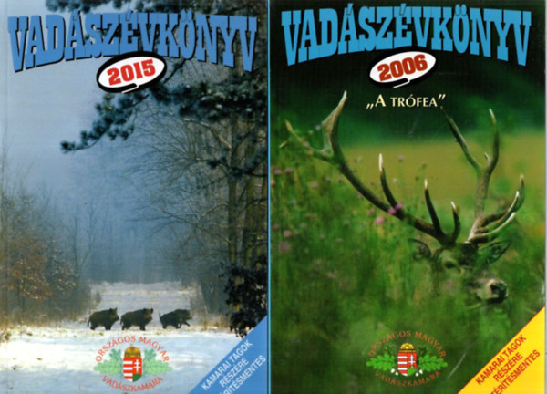 2 db Vadszvknyv: 2006, 2015